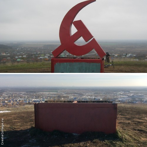 В Самарской области вандалы спилили памятник «Серп и молот»