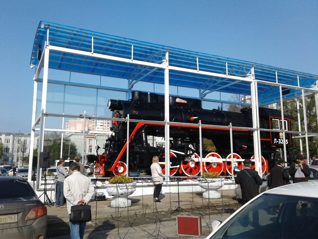 В Самаре торжественно открыли памятник паровозу «Лебедянка»