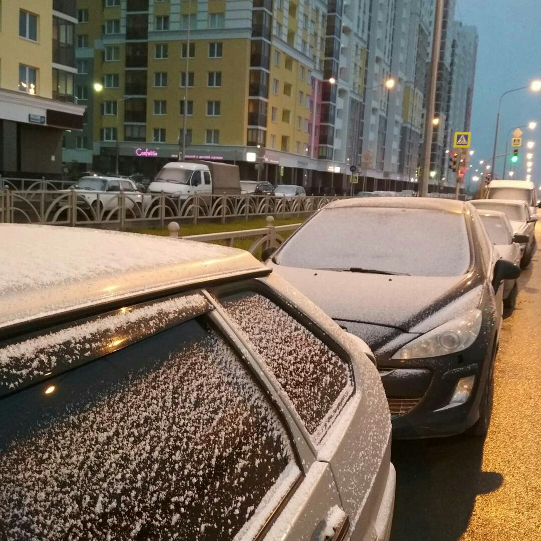 Первый снег выпал в Екатеринбурге