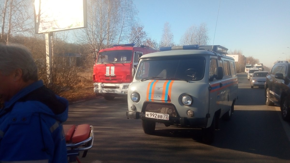 Маршрутка столкнулась с грузовиком в Ульяновске, пострадали семь человек