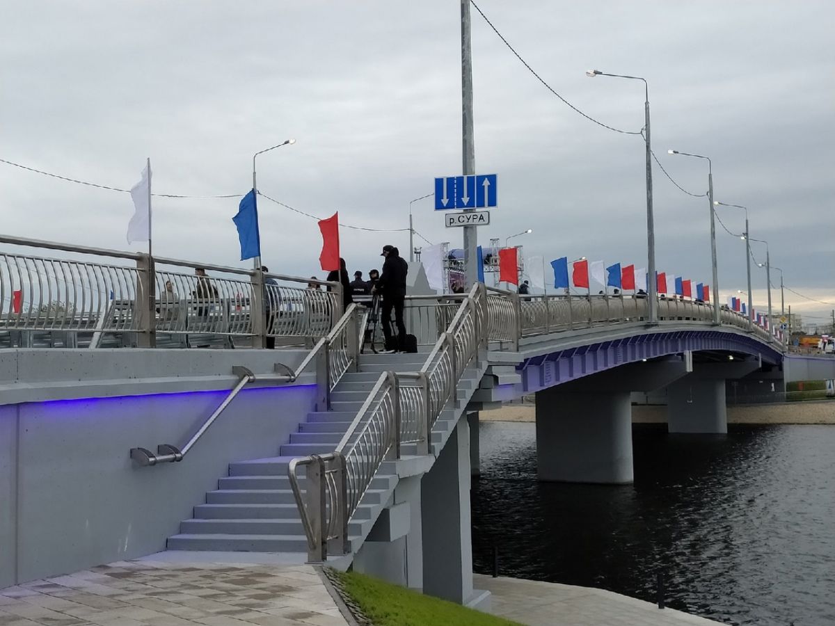 В Пензе после реконструкции открылся мост через Суру