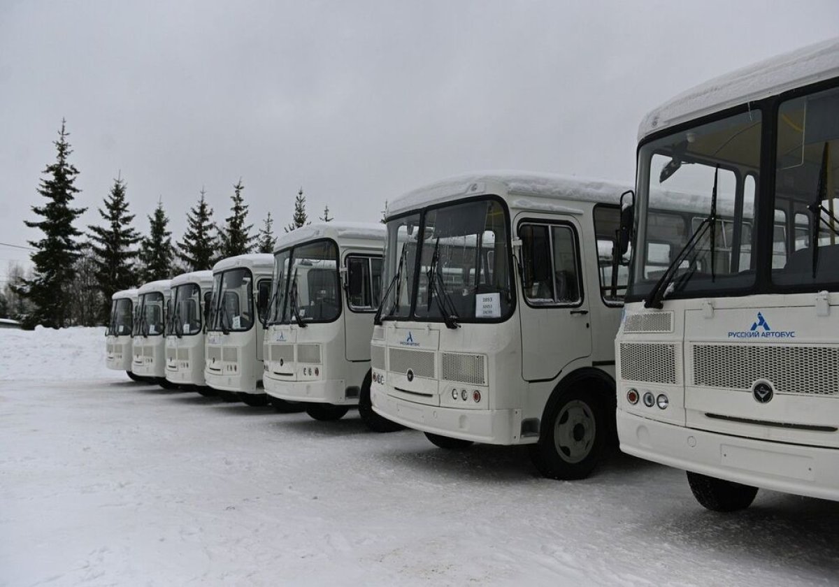 Автопарк Сосновского округа Нижегородской области пополнили 10 новых автобусов «ПАЗ»